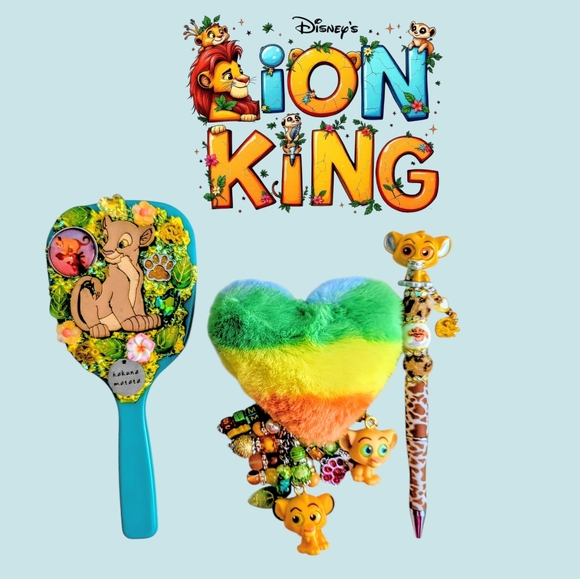 Loungefly Disney Lion King Simba & Nala Floral Mini Backpack,Wallet,Mirror&PEN! - Picture 12 of 17